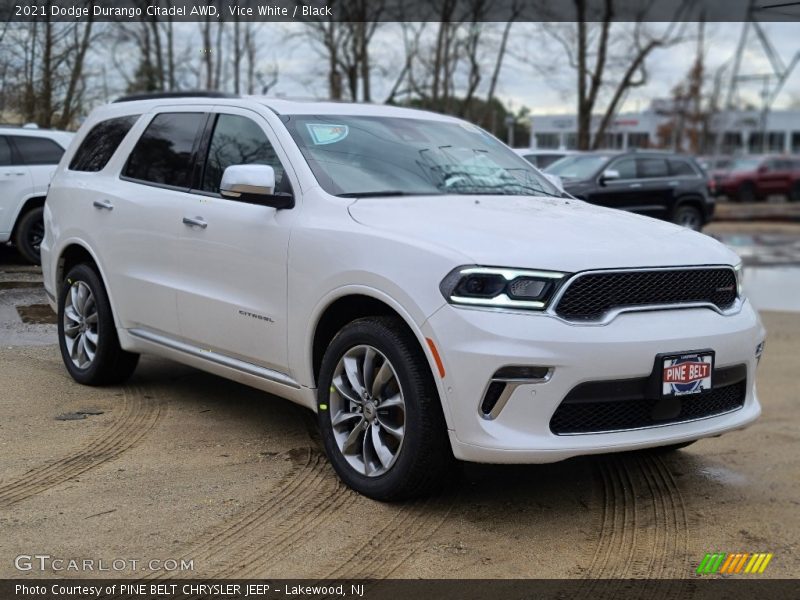 Vice White / Black 2021 Dodge Durango Citadel AWD