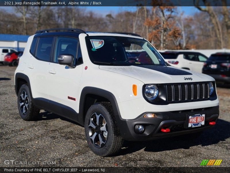 Alpine White / Black 2021 Jeep Renegade Trailhawk 4x4