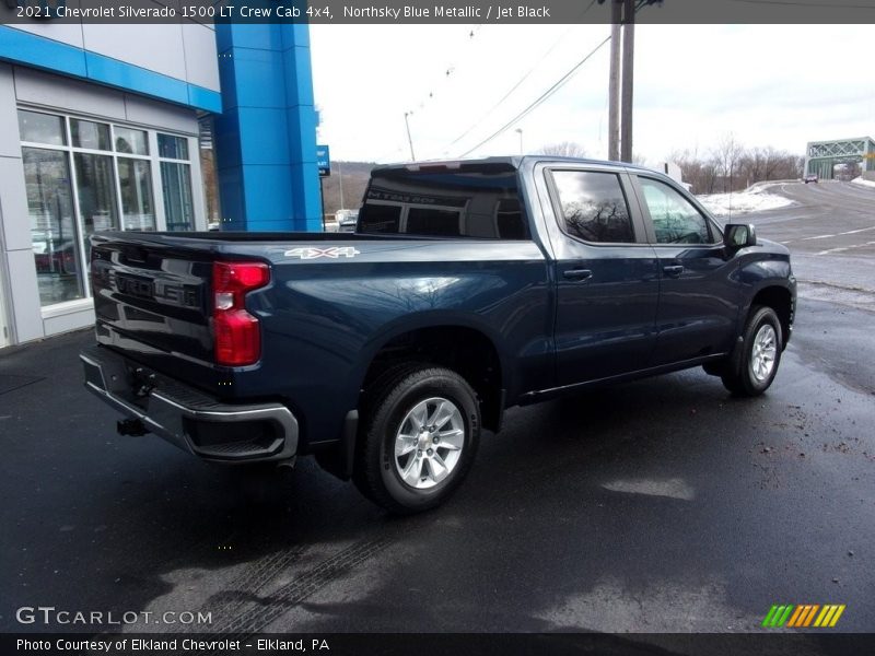 Northsky Blue Metallic / Jet Black 2021 Chevrolet Silverado 1500 LT Crew Cab 4x4