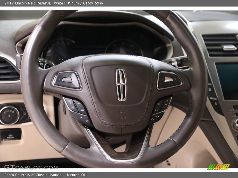 White Platinum / Cappuccino 2017 Lincoln MKZ Reserve