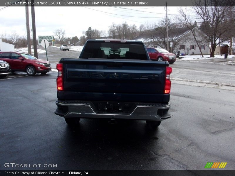 Northsky Blue Metallic / Jet Black 2021 Chevrolet Silverado 1500 LT Crew Cab 4x4