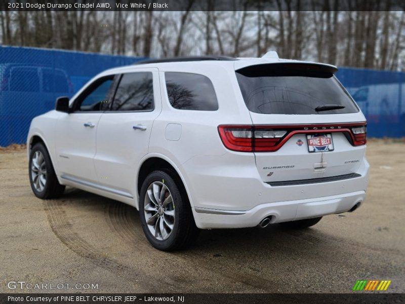 Vice White / Black 2021 Dodge Durango Citadel AWD