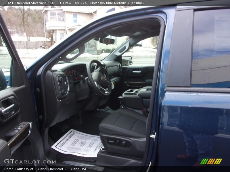 Northsky Blue Metallic / Jet Black 2021 Chevrolet Silverado 1500 LT Crew Cab 4x4