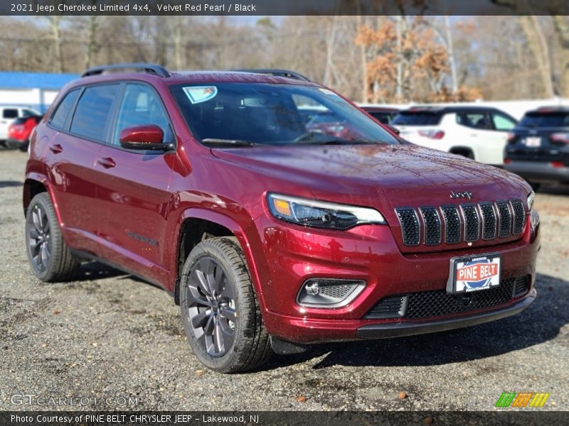 Velvet Red Pearl / Black 2021 Jeep Cherokee Limited 4x4