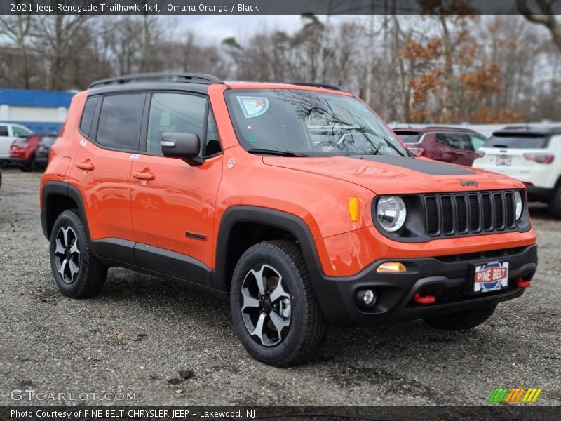 Omaha Orange / Black 2021 Jeep Renegade Trailhawk 4x4
