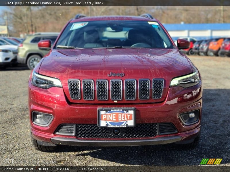 Velvet Red Pearl / Black 2021 Jeep Cherokee Limited 4x4