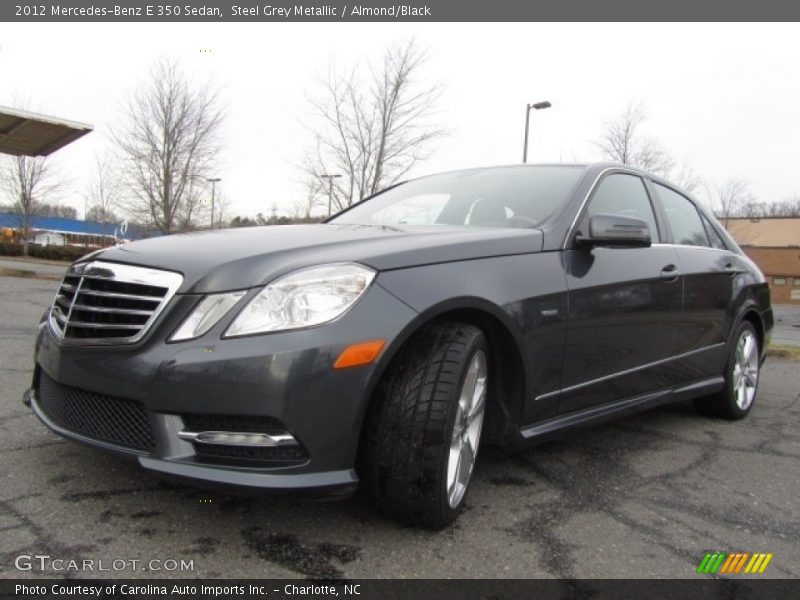 Steel Grey Metallic / Almond/Black 2012 Mercedes-Benz E 350 Sedan