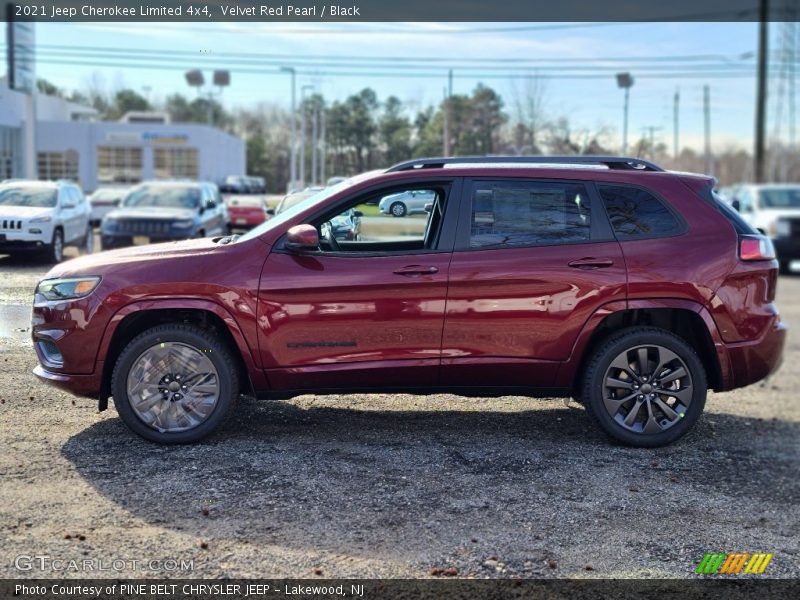 Velvet Red Pearl / Black 2021 Jeep Cherokee Limited 4x4