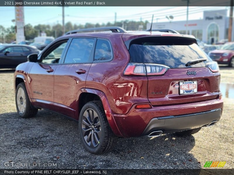 Velvet Red Pearl / Black 2021 Jeep Cherokee Limited 4x4