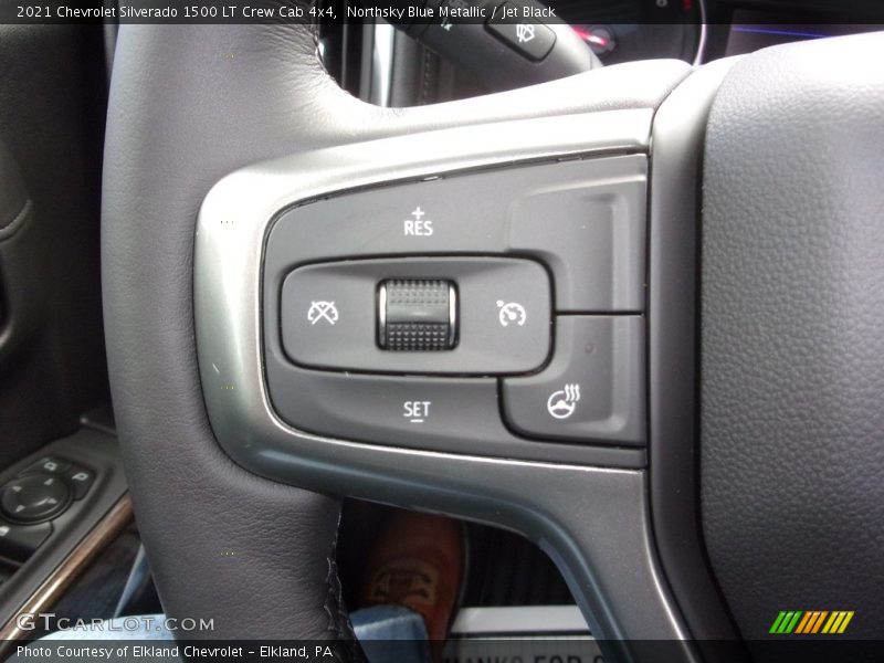Northsky Blue Metallic / Jet Black 2021 Chevrolet Silverado 1500 LT Crew Cab 4x4