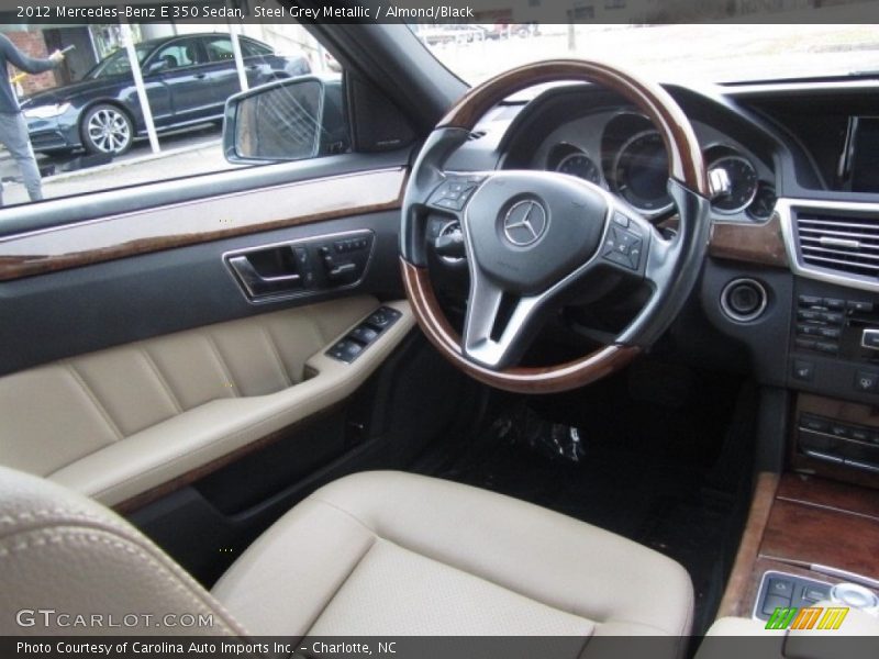 Steel Grey Metallic / Almond/Black 2012 Mercedes-Benz E 350 Sedan