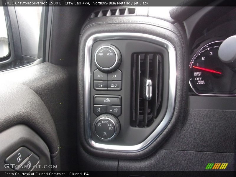 Northsky Blue Metallic / Jet Black 2021 Chevrolet Silverado 1500 LT Crew Cab 4x4