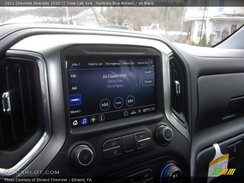 Northsky Blue Metallic / Jet Black 2021 Chevrolet Silverado 1500 LT Crew Cab 4x4