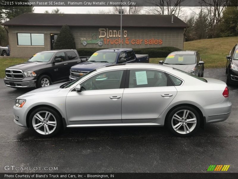 Platinum Gray Metallic / Moonrock Gray 2015 Volkswagen Passat SE Sedan