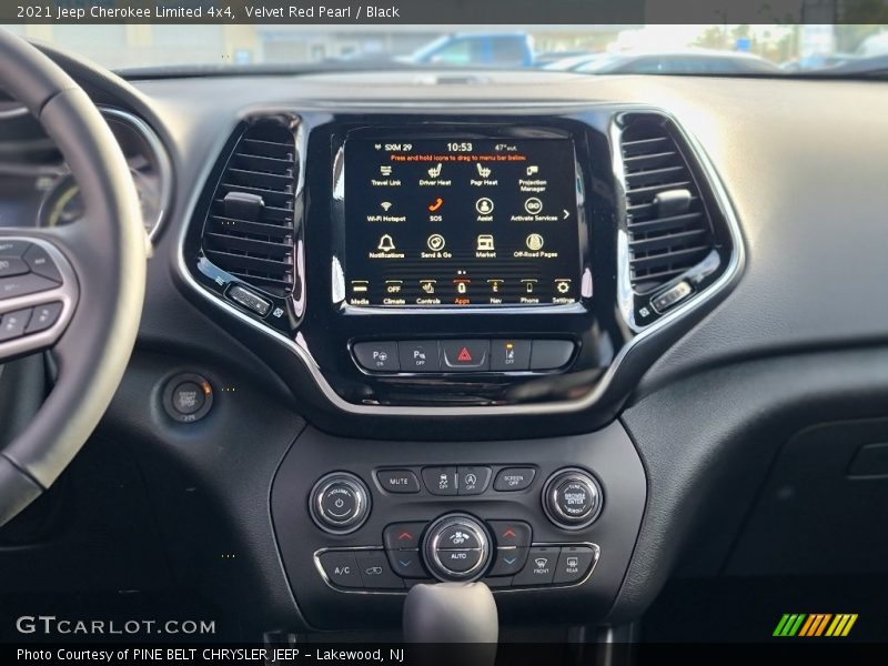 Velvet Red Pearl / Black 2021 Jeep Cherokee Limited 4x4