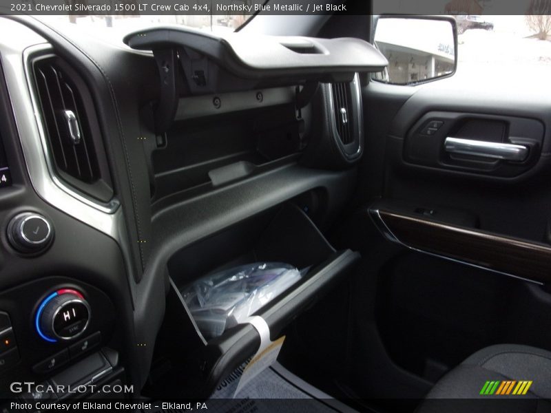 Northsky Blue Metallic / Jet Black 2021 Chevrolet Silverado 1500 LT Crew Cab 4x4