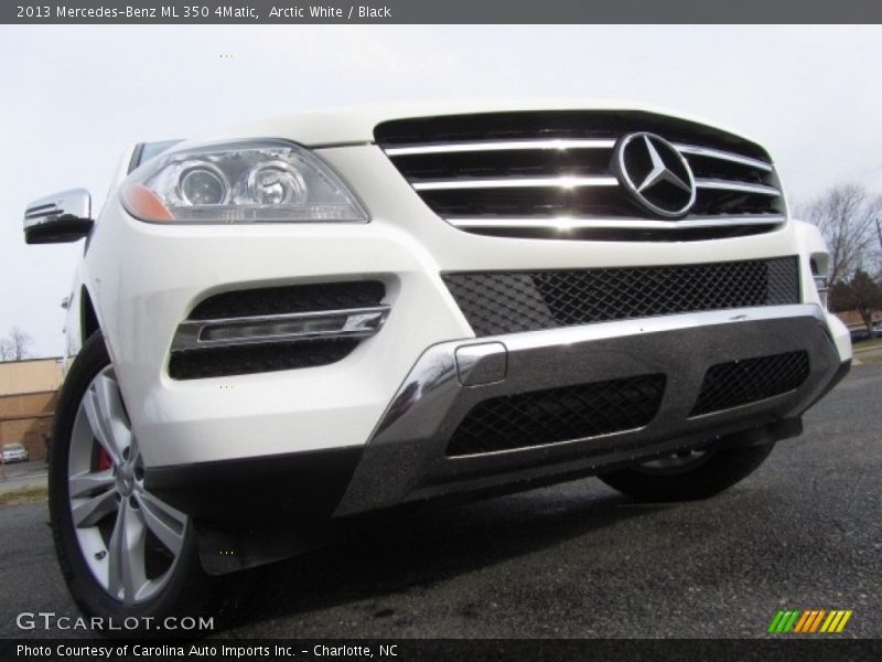 Arctic White / Black 2013 Mercedes-Benz ML 350 4Matic