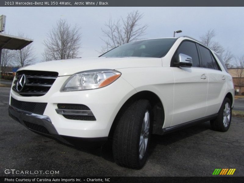 Arctic White / Black 2013 Mercedes-Benz ML 350 4Matic