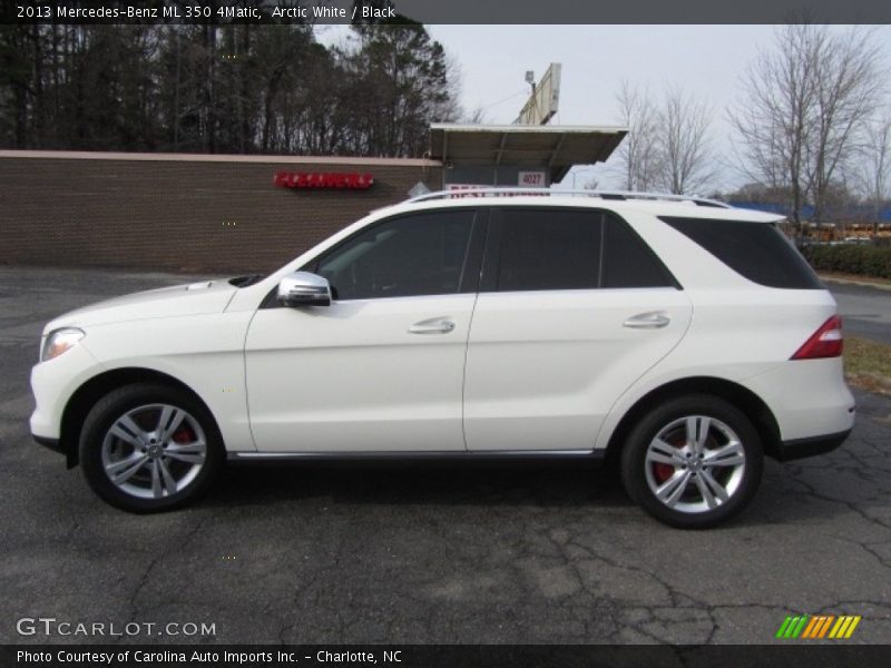 Arctic White / Black 2013 Mercedes-Benz ML 350 4Matic