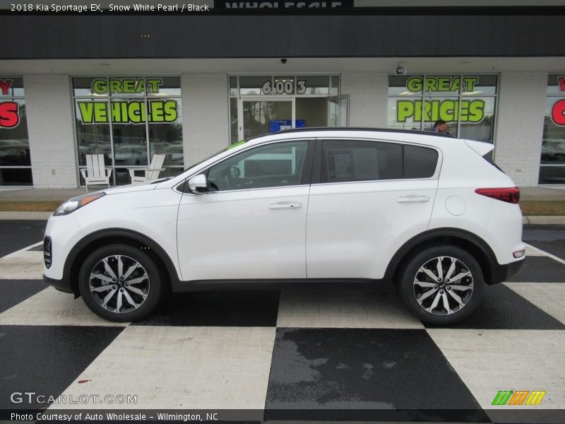 Snow White Pearl / Black 2018 Kia Sportage EX
