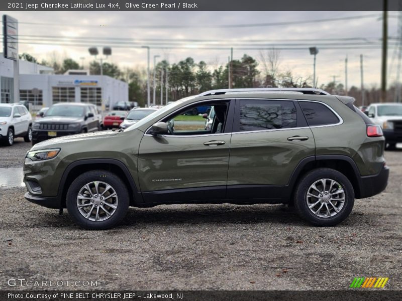 Olive Green Pearl / Black 2021 Jeep Cherokee Latitude Lux 4x4