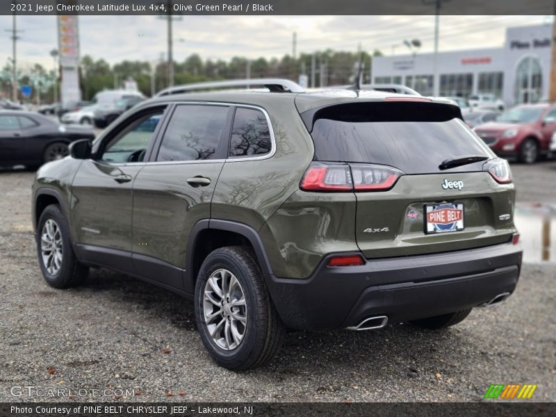 Olive Green Pearl / Black 2021 Jeep Cherokee Latitude Lux 4x4