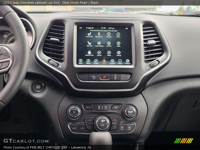 Olive Green Pearl / Black 2021 Jeep Cherokee Latitude Lux 4x4