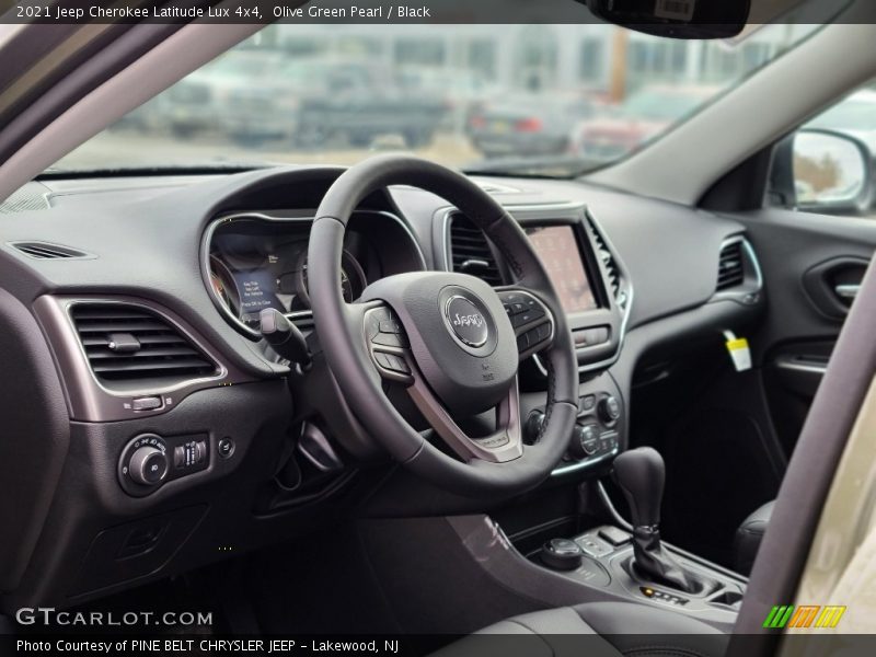 Olive Green Pearl / Black 2021 Jeep Cherokee Latitude Lux 4x4