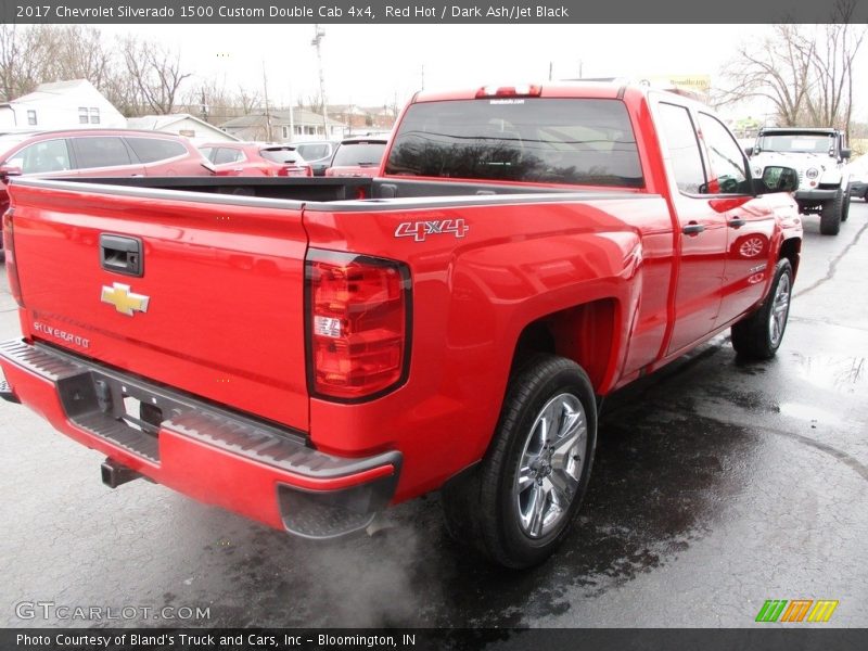Red Hot / Dark Ash/Jet Black 2017 Chevrolet Silverado 1500 Custom Double Cab 4x4