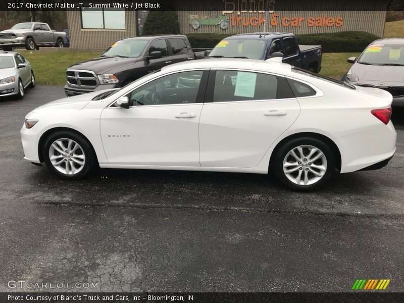 Summit White / Jet Black 2017 Chevrolet Malibu LT