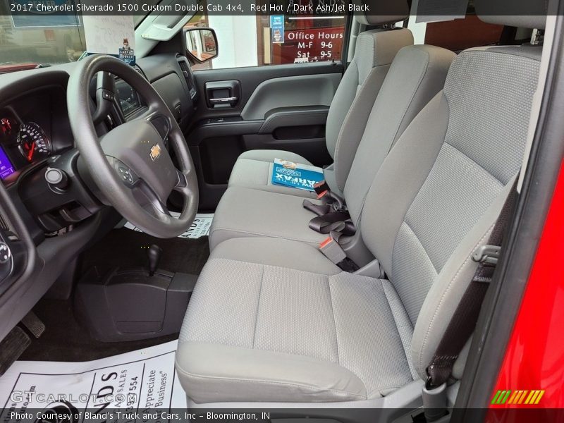 Red Hot / Dark Ash/Jet Black 2017 Chevrolet Silverado 1500 Custom Double Cab 4x4