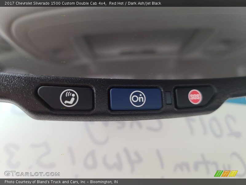 Red Hot / Dark Ash/Jet Black 2017 Chevrolet Silverado 1500 Custom Double Cab 4x4