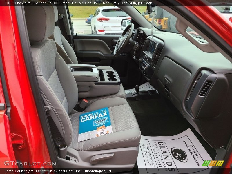 Red Hot / Dark Ash/Jet Black 2017 Chevrolet Silverado 1500 Custom Double Cab 4x4