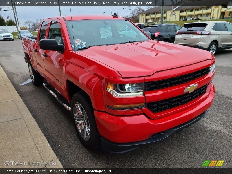 Red Hot / Dark Ash/Jet Black 2017 Chevrolet Silverado 1500 Custom Double Cab 4x4