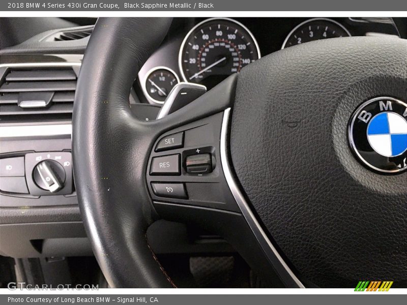 Black Sapphire Metallic / Black 2018 BMW 4 Series 430i Gran Coupe