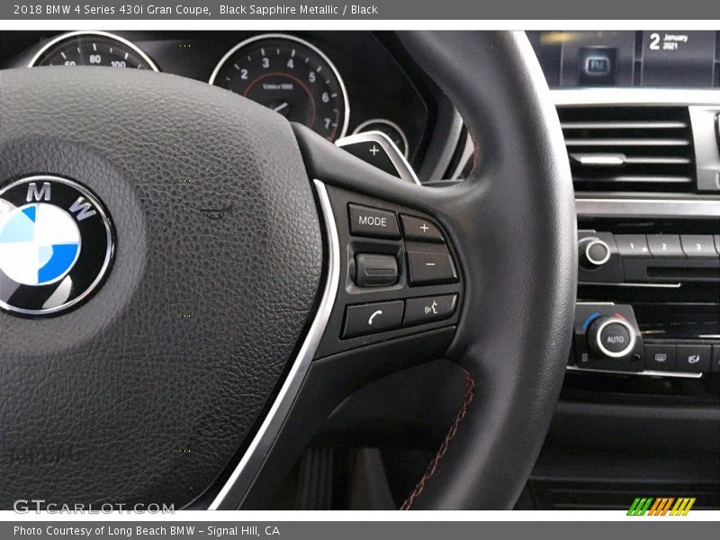 Black Sapphire Metallic / Black 2018 BMW 4 Series 430i Gran Coupe