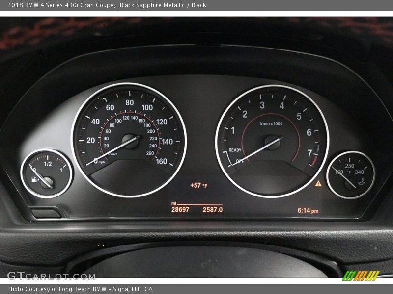 Black Sapphire Metallic / Black 2018 BMW 4 Series 430i Gran Coupe