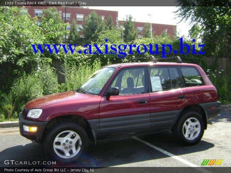 Dark Red Pearl / Gray 1999 Toyota RAV4 4WD