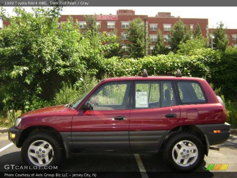 Dark Red Pearl / Gray 1999 Toyota RAV4 4WD