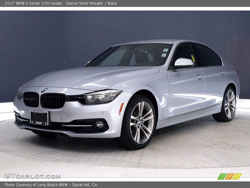 Glacier Silver Metallic / Black 2017 BMW 3 Series 330i Sedan