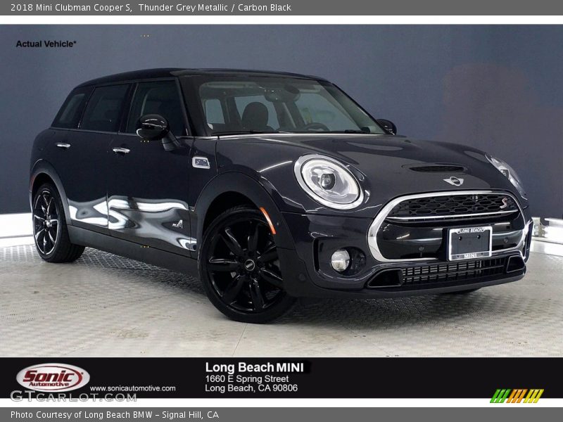 Thunder Grey Metallic / Carbon Black 2018 Mini Clubman Cooper S