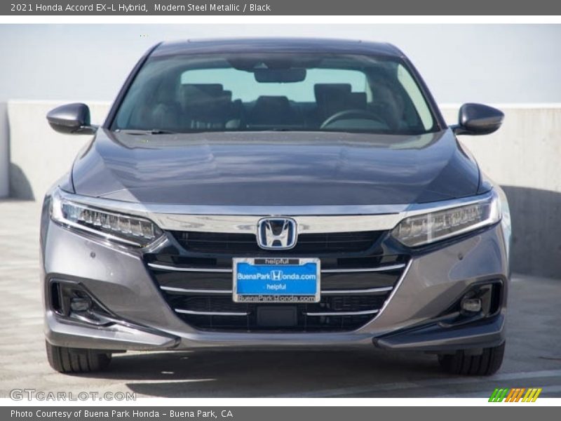 Modern Steel Metallic / Black 2021 Honda Accord EX-L Hybrid