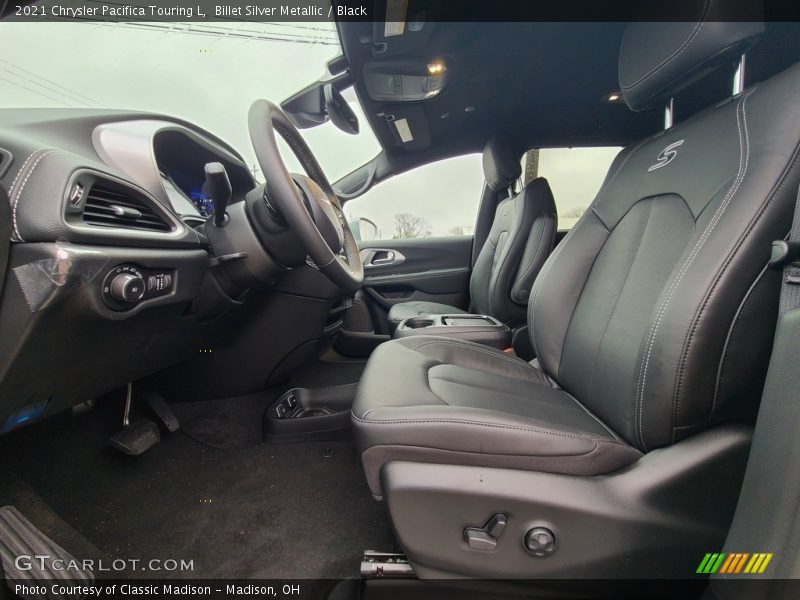 Front Seat of 2021 Pacifica Touring L