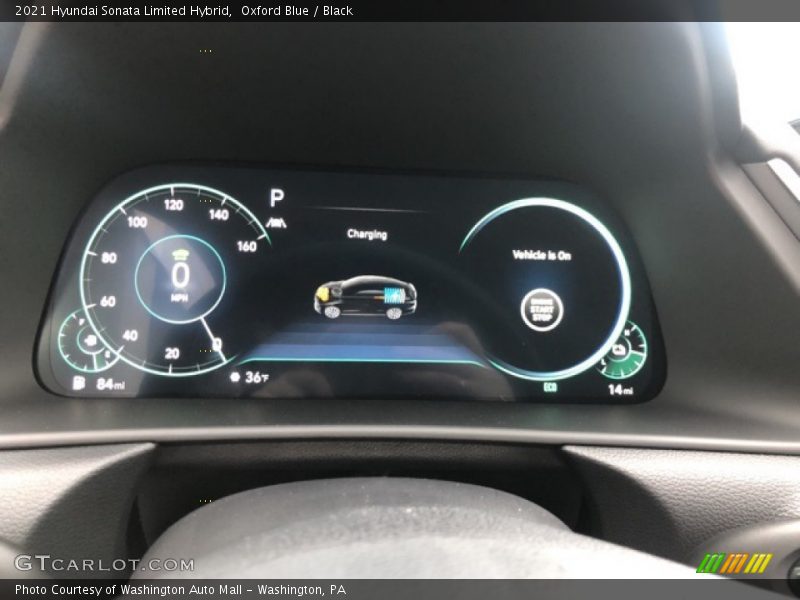 Oxford Blue / Black 2021 Hyundai Sonata Limited Hybrid
