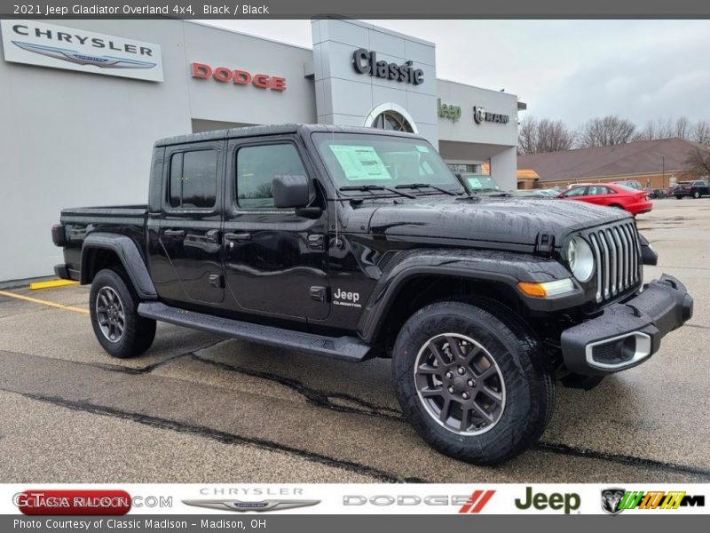 Black / Black 2021 Jeep Gladiator Overland 4x4