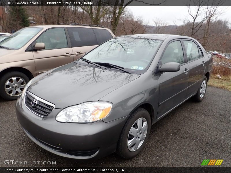 Phantom Gray Pearl / Beige 2007 Toyota Corolla LE