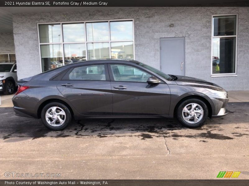 Portofino Gray / Medium Gray 2021 Hyundai Elantra SE