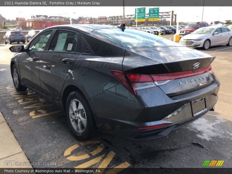 Portofino Gray / Medium Gray 2021 Hyundai Elantra SE