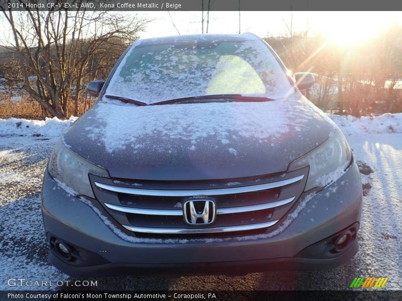 Kona Coffee Metallic / Beige 2014 Honda CR-V EX-L AWD