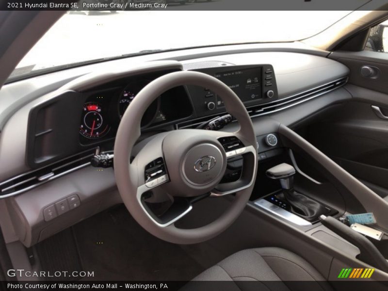 Portofino Gray / Medium Gray 2021 Hyundai Elantra SE